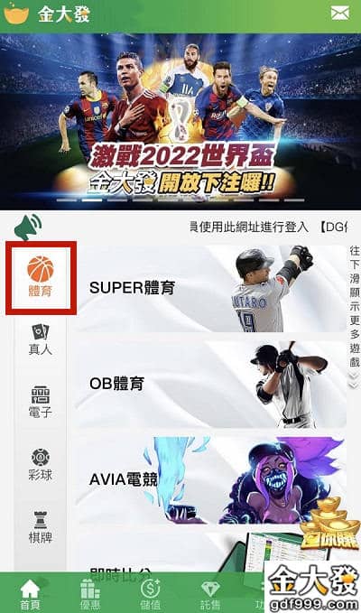 金大發2022世界盃轉播權