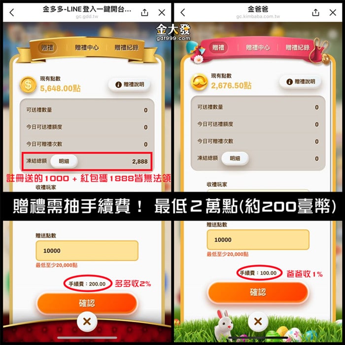 金多多娛樂城換現金要抽手續費2%