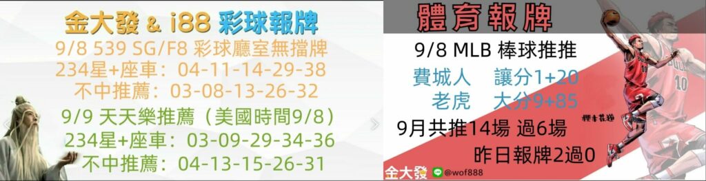 彩球報牌+運彩分析