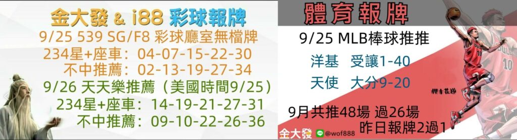 彩球報牌+運彩分析